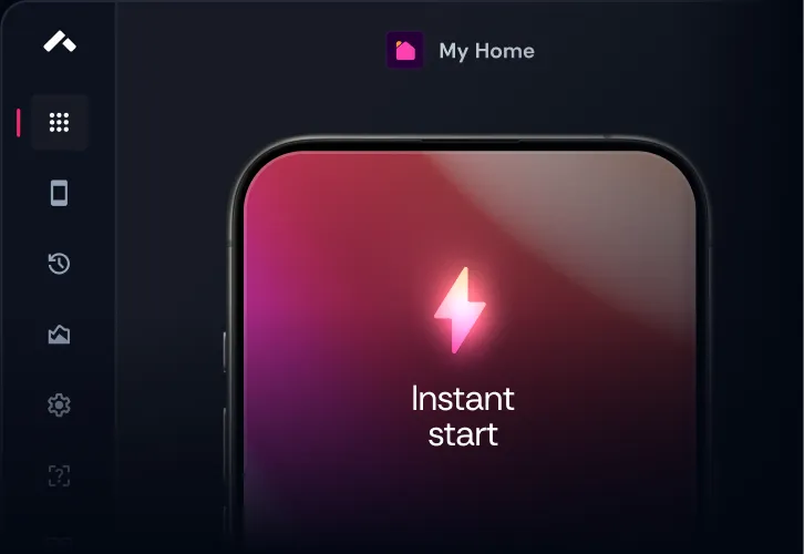 Start running your apps in seconds with the click of a button